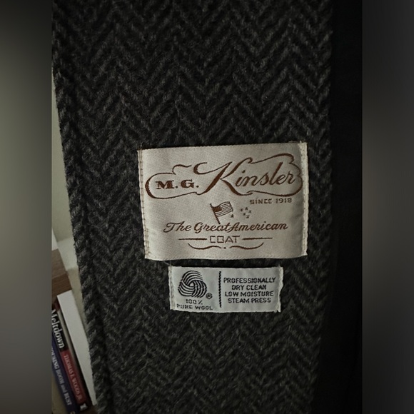 Vintage M.G. Kinsler The Great American Coat 100% Wool Button Down Coat - Picture 6 of 12